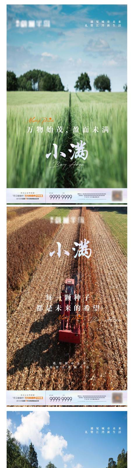 源文件下載【地產小滿節氣系列海報】編號：65320009938417637