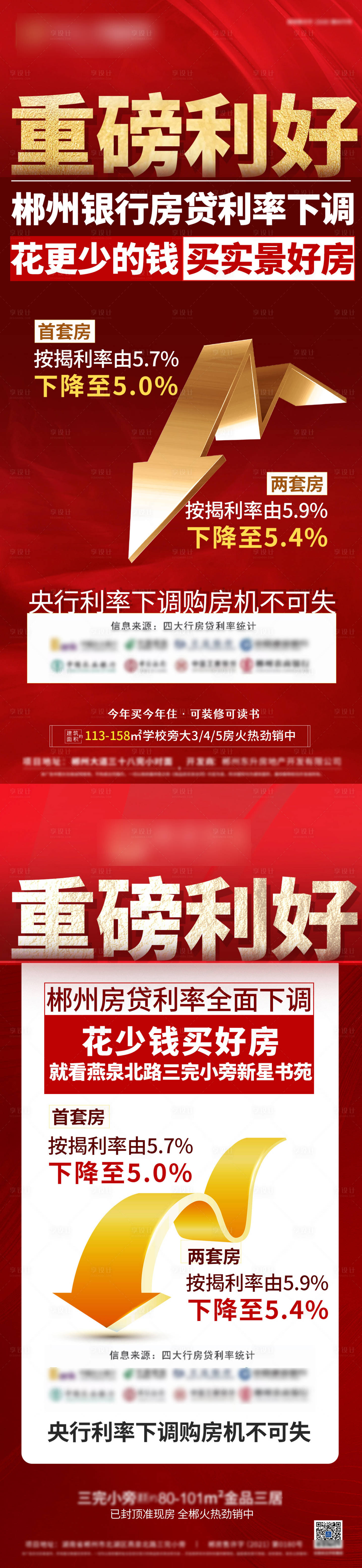 源文件下載【享設(shè)計】搜索編號：33550009829434413【重磅利好地產(chǎn)海報】