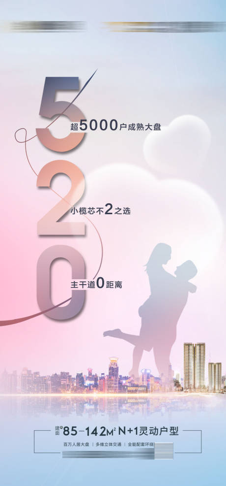 源文件下載【享設(shè)計】搜索編號：17720010131085579【地產(chǎn)520海報】