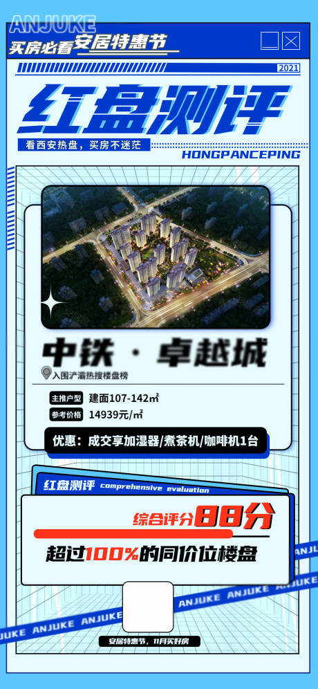 源文件下载【地产红盘测评海报】编号：84110009863388761