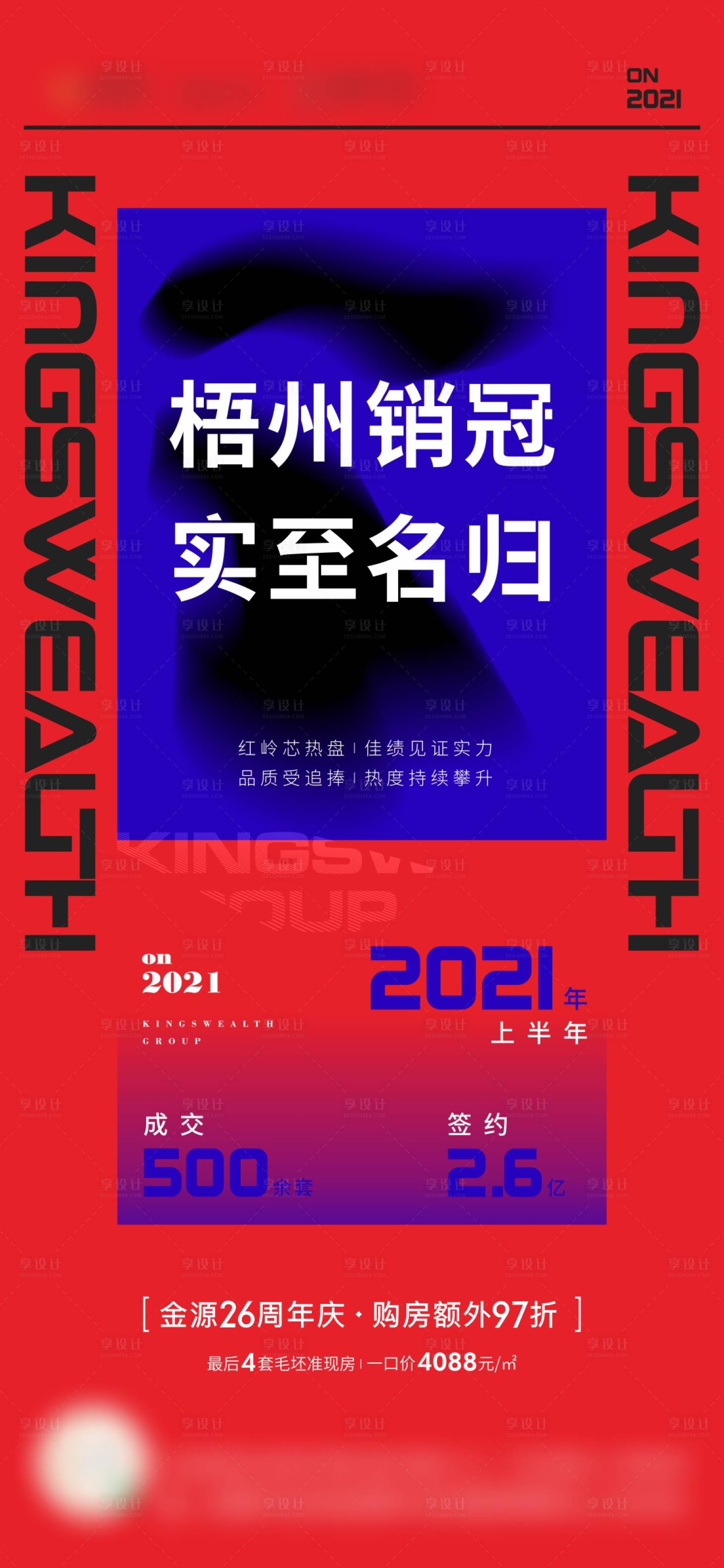 源文件下载【房地产红色销冠微单】编号：21380010006976606