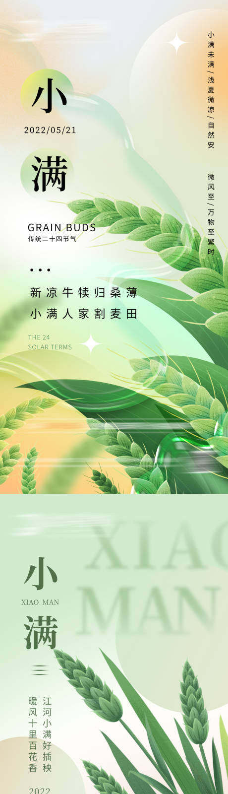 源文件下載【地產小滿二十四節氣海報】編號：58470009934379315