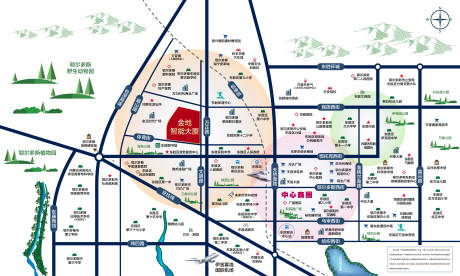 源文件下载【区位图设计】编号：92680009796763189