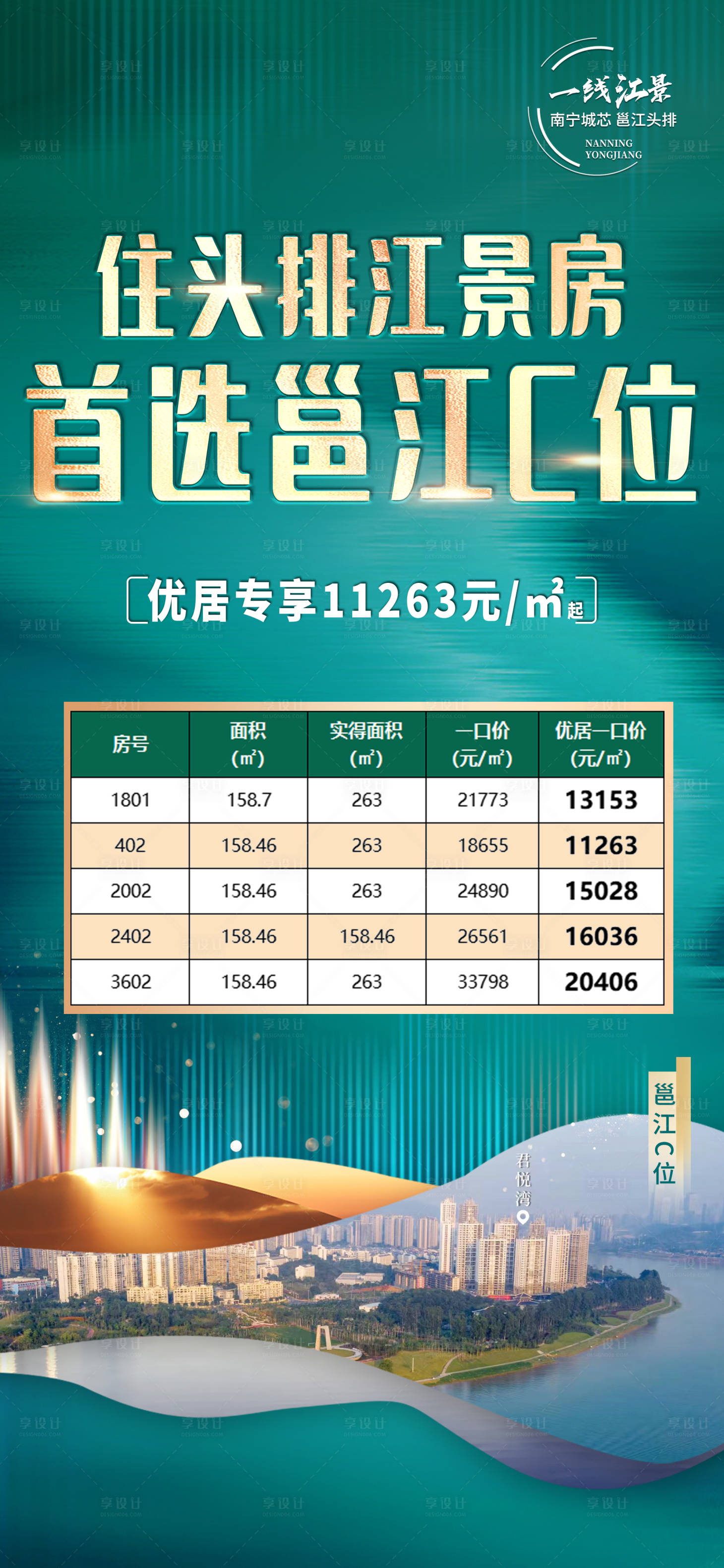 源文件下載【享設計】搜索編號：60070010080298468【房地產江景特惠房源】