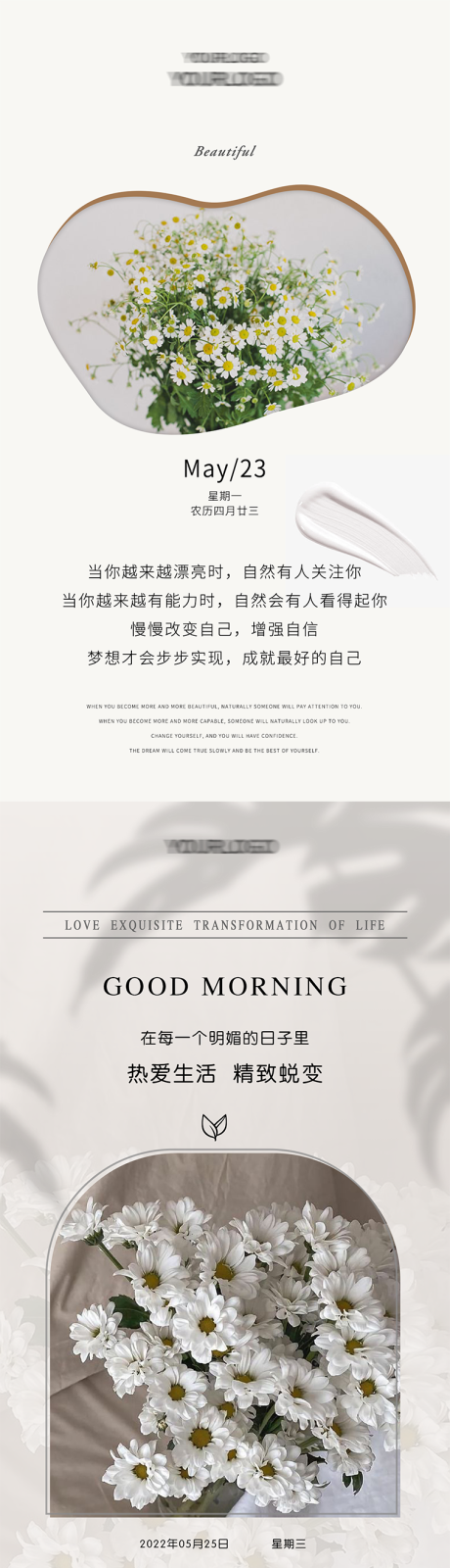 源文件下载【小清新早安日签海报】编号：56900009926461407