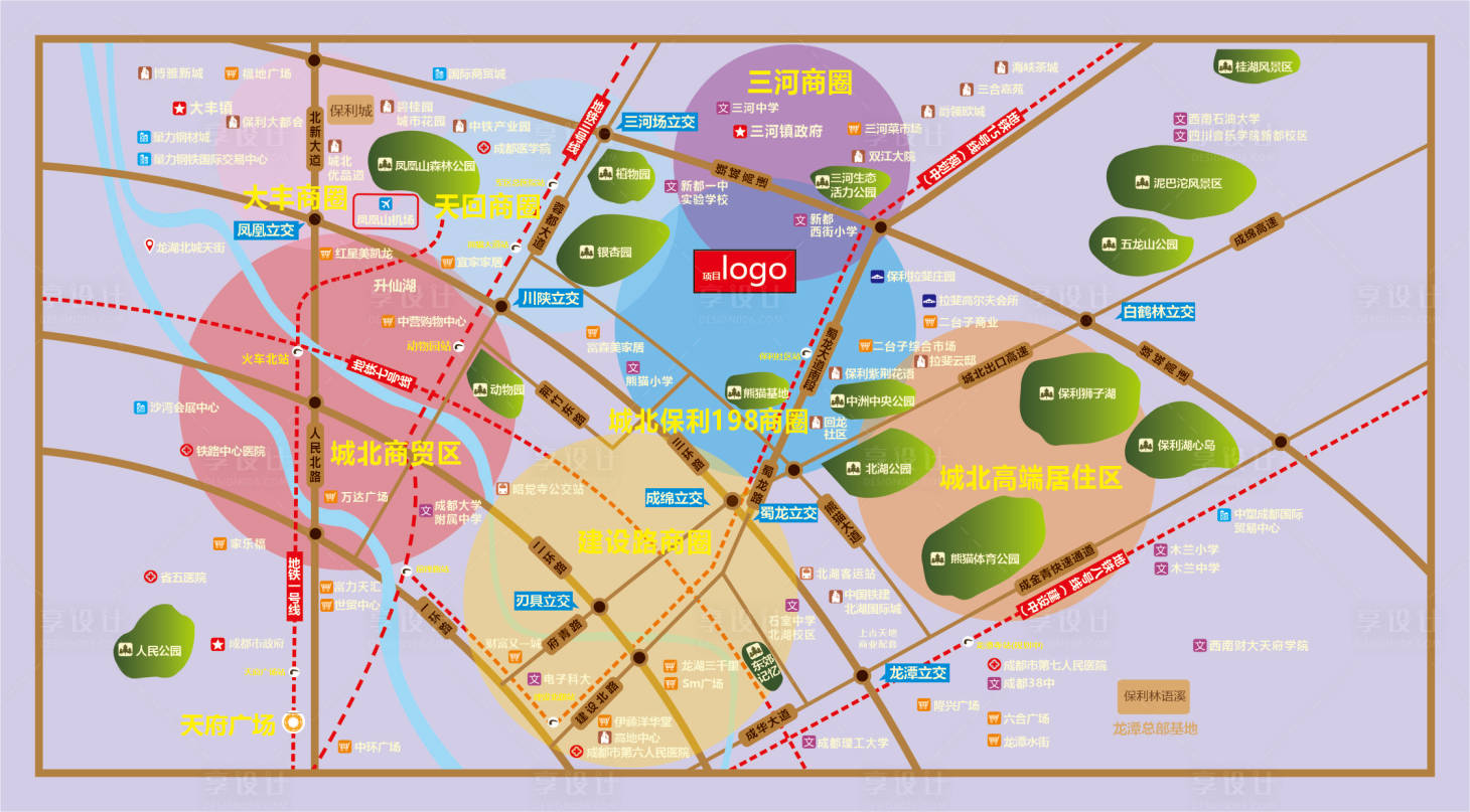 源文件下载【成都龙泉区位图】编号：20220524141528691