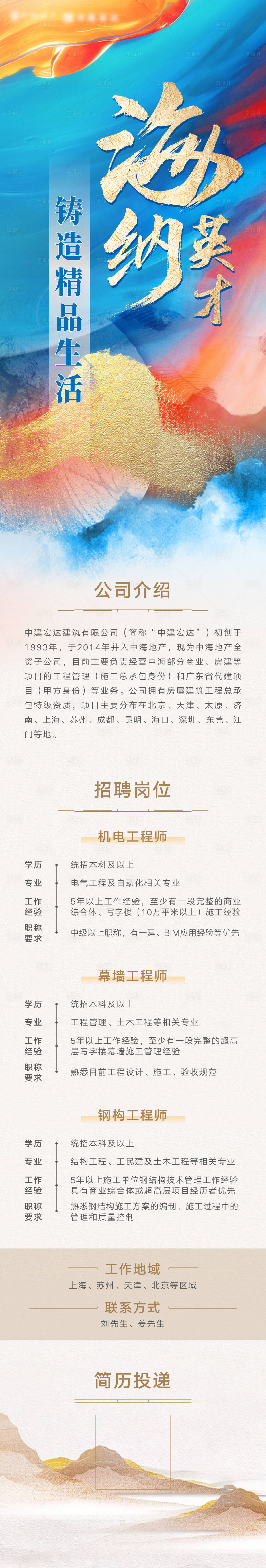 源文件下载【海纳英才长图】编号：14240010123259876