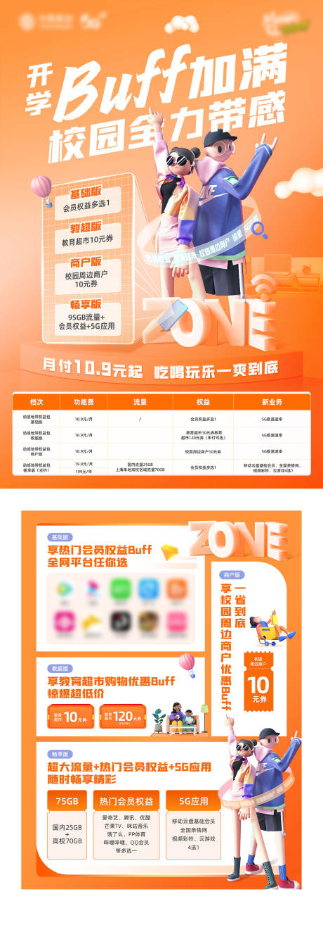 源文件下载【通信运营活动DM宣传单页】编号：66010009969104995