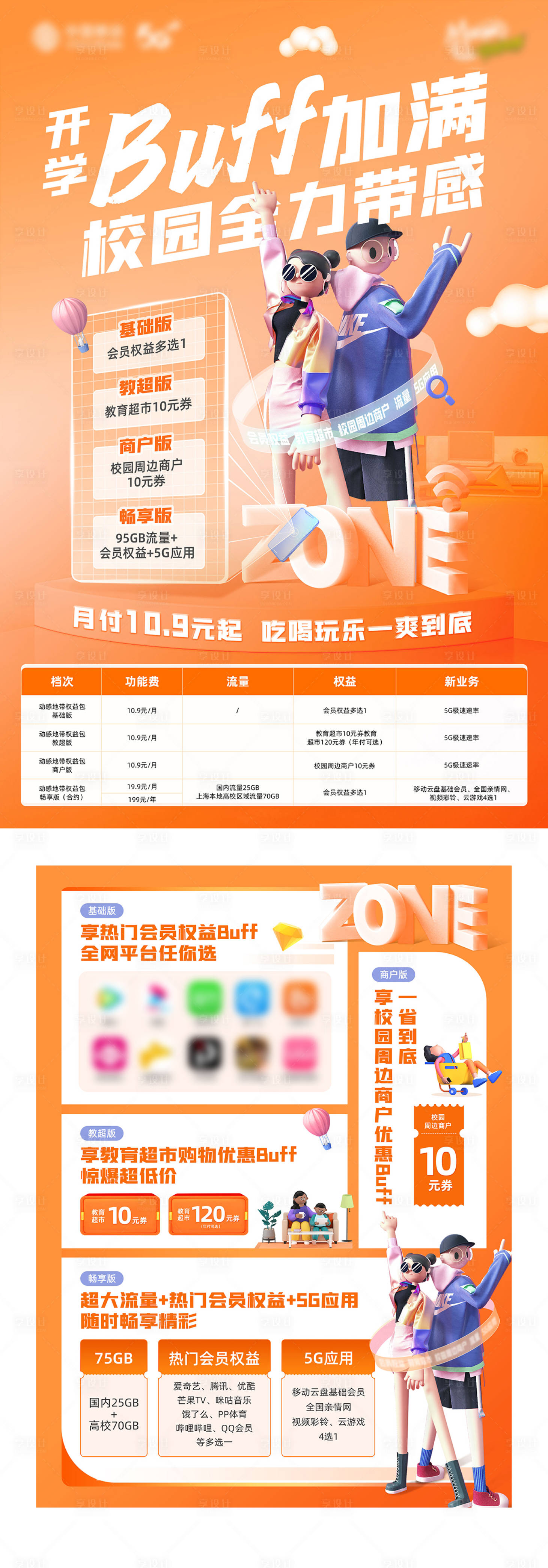 源文件下載【通信運營活動DM宣傳單頁】編號：66010009969104995