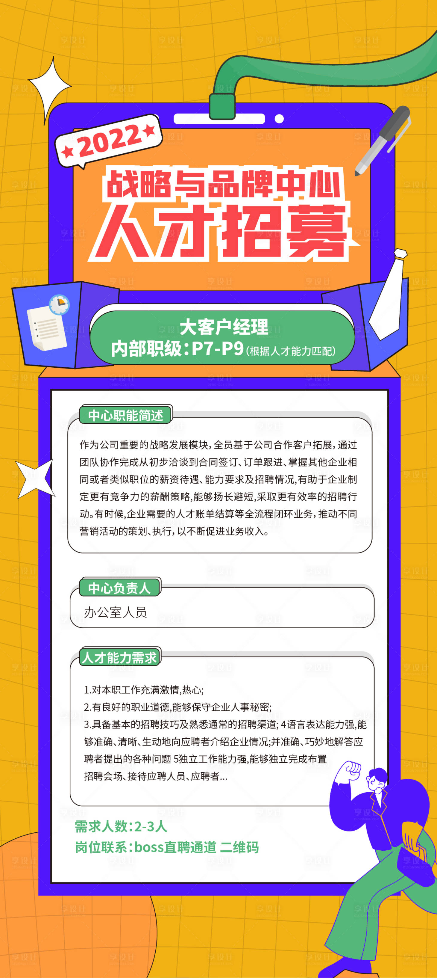 源文件下載【享設(shè)計(jì)】搜索編號(hào)：33200010087414995【招聘人才招募海報(bào)】