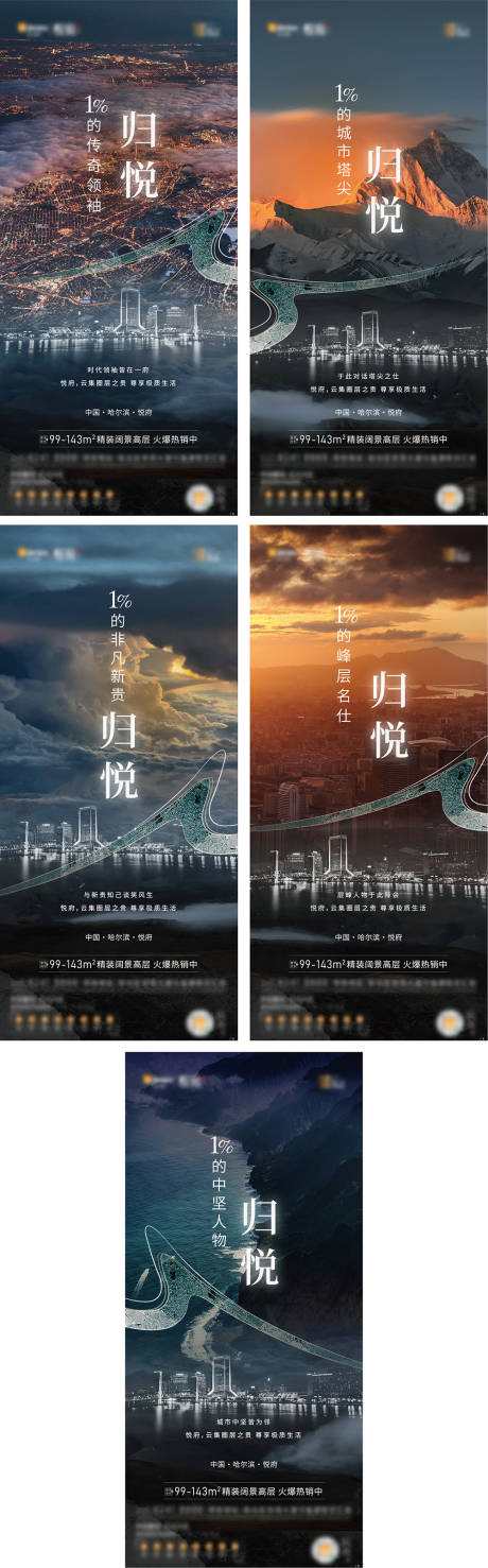 源文件下载【享设计】搜索编号：91630009949352875【地产区域价值点系列海报】