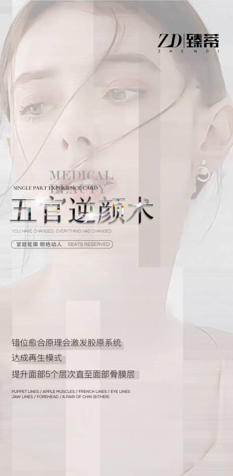 源文件下载【享设计】搜索编号：33670010128747163【医美五官微商简约海报】