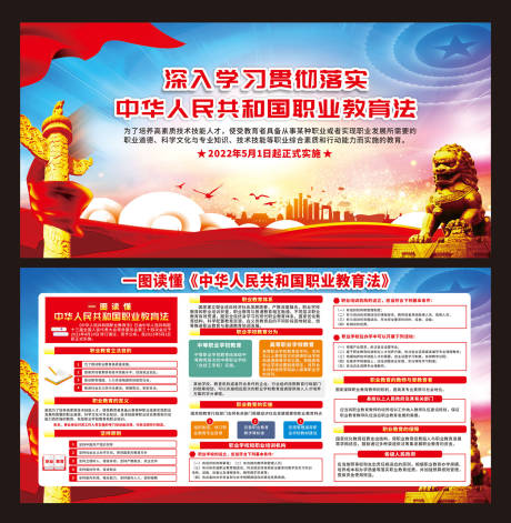 源文件下载【职业教育法系列活动背景板】编号：66230010215675913