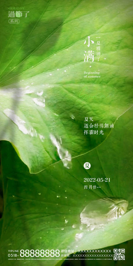 源文件下载【房地产小满节气海报】编号：81790009841437343