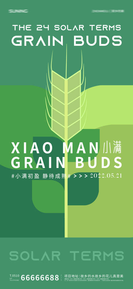 源文件下载【小满节气海报】编号：41560009984357487