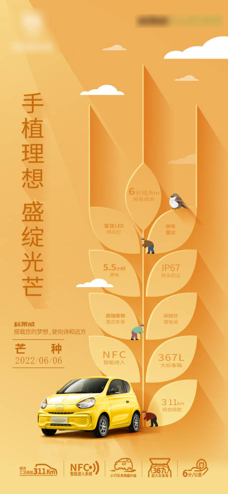 源文件下載【芒種汽車海報】編號：80260010170708829