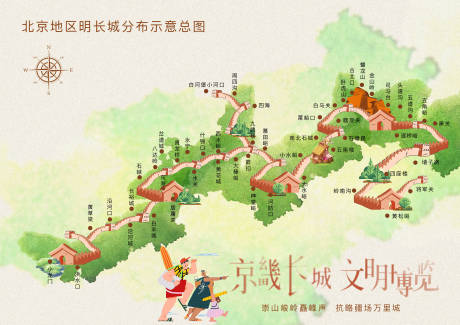 源文件下载【享设计】搜索编号：41820010231496277【文化景区手绘地图】