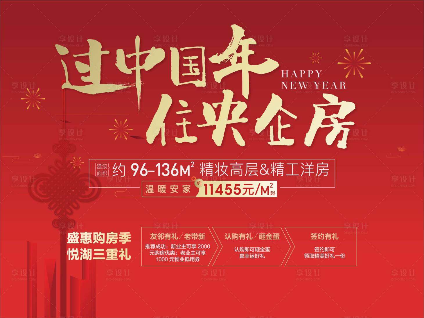 源文件下載【享設計】搜索編號：33950009848515168【新年開盤海報】
