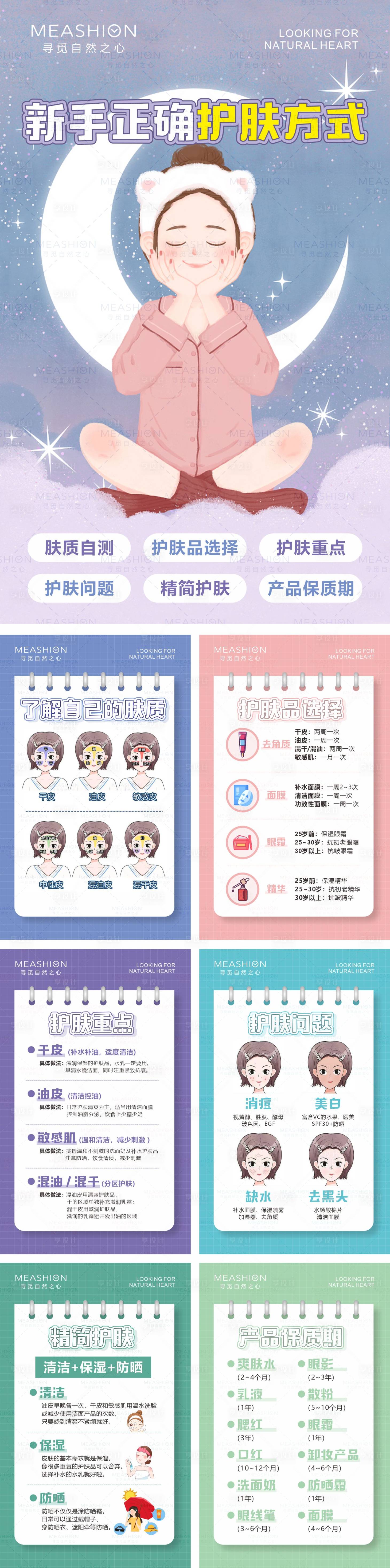 源文件下載【享設計】搜索編號：30180009858717454【護膚知識科普海報】