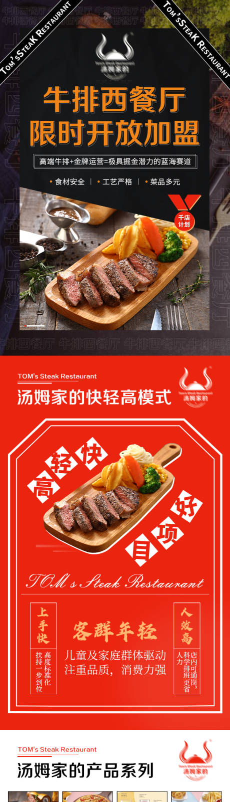 源文件下載【享設計】搜索編號：86580009984719982【牛排西餐廳加盟長圖】