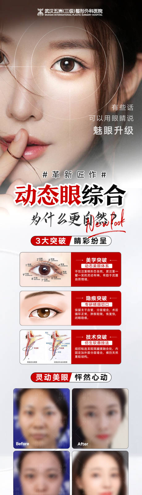 源文件下载【医美双眼皮整形长图海报】编号：85220010130105507