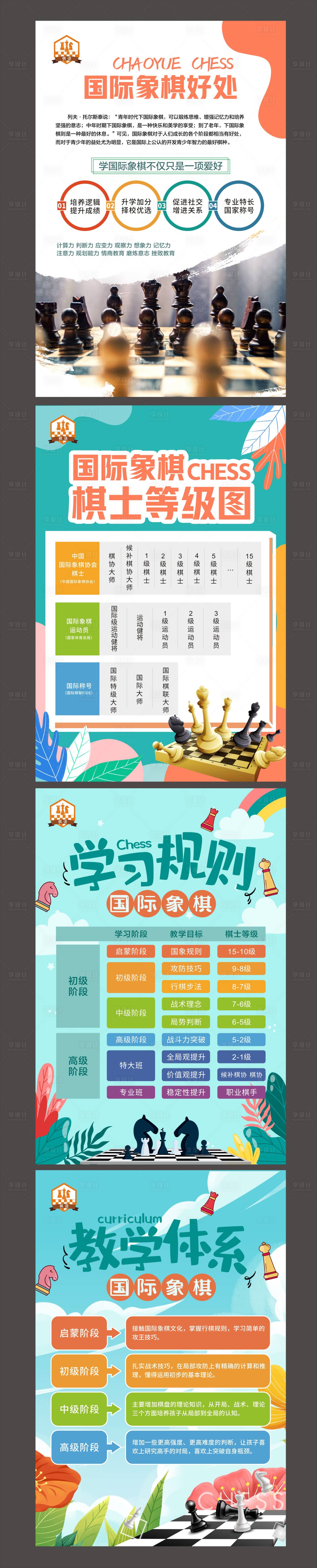 源文件下载【国际象棋海报系列展板】编号：20220520144239532