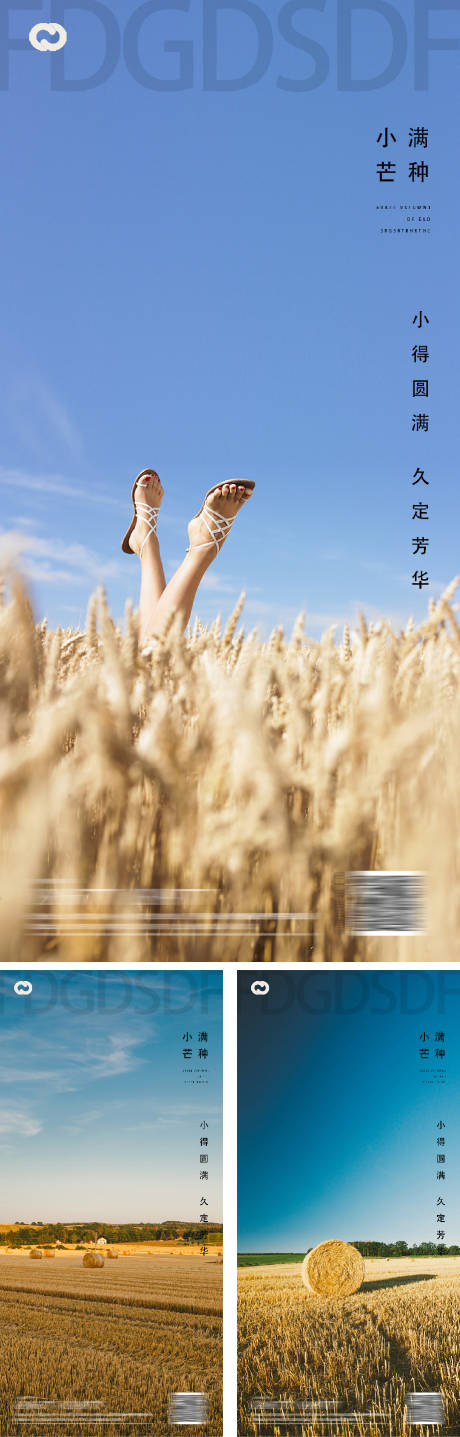 源文件下载【芒种小满地产系列节日海报】编号：46550009774241772