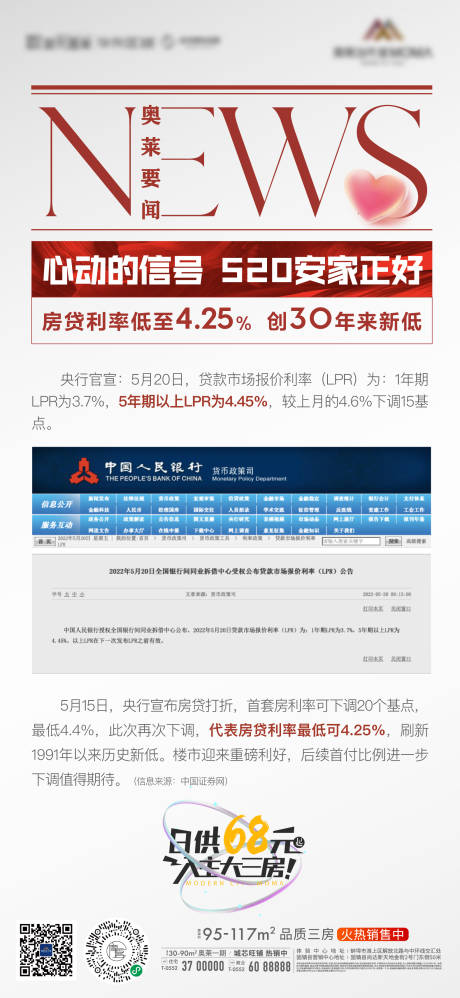 源文件下載【享設計】搜索編號：36990010116134600【地產政策日報要聞新聞板式海報】
