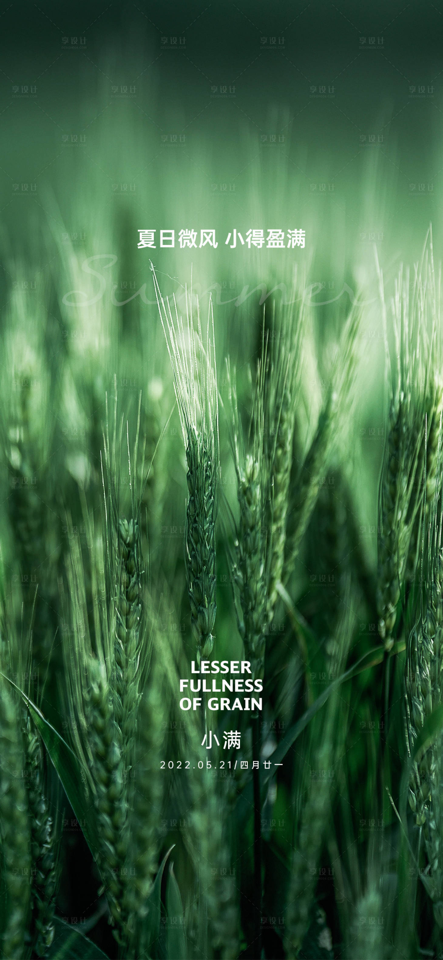 源文件下载【享设计】搜索编号：33630009904444768【地产小满刷屏海报】