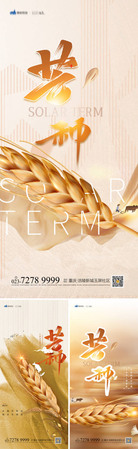 源文件下載【芒種節氣系列海報】編號：77920010313503994