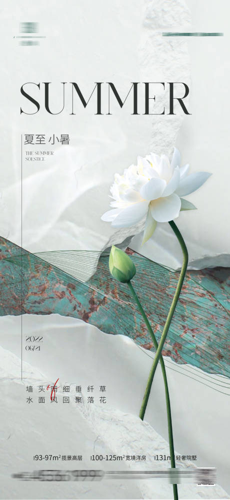 源文件下载【夏至节气海报】编号：54890010399684293