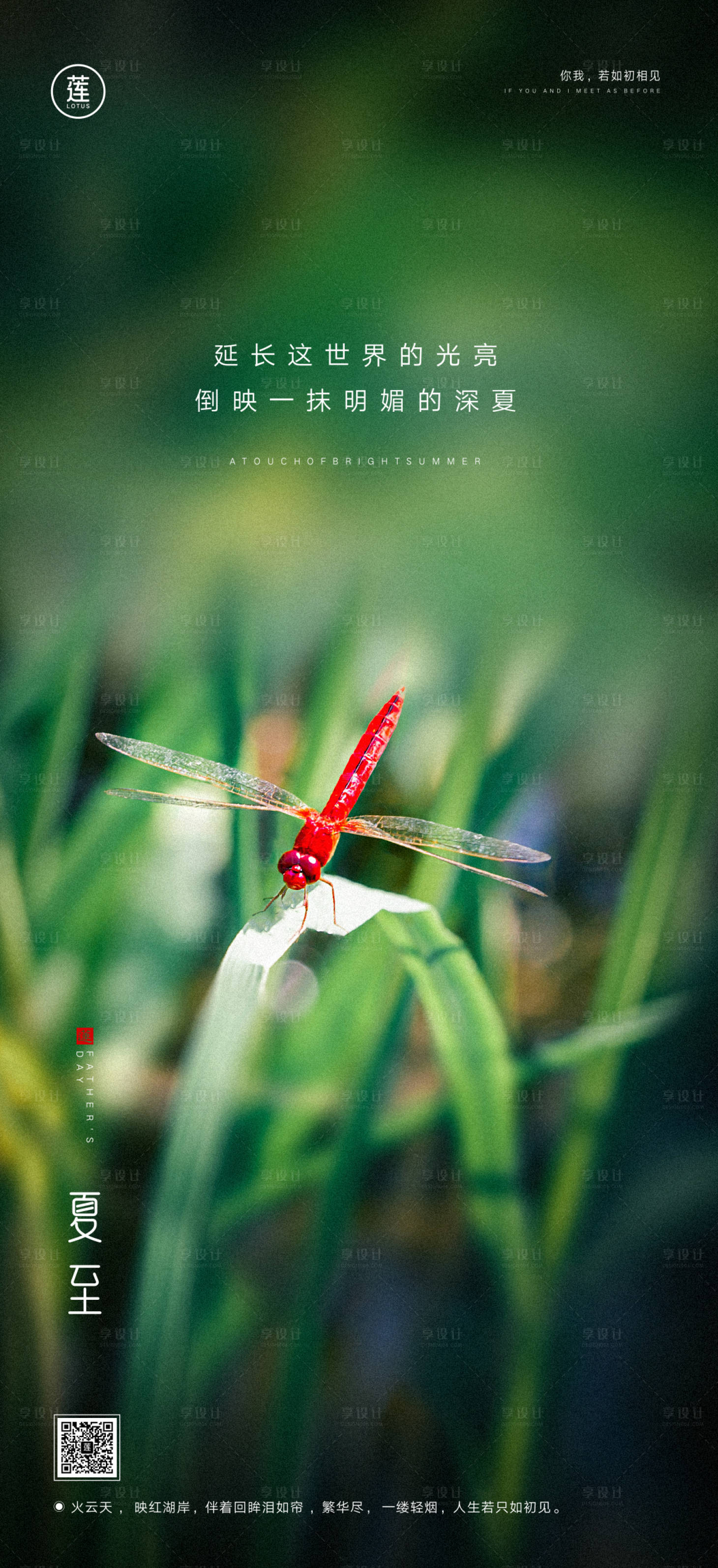 源文件下载【享设计】搜索编号：48110010580959233【夏至节日海报】