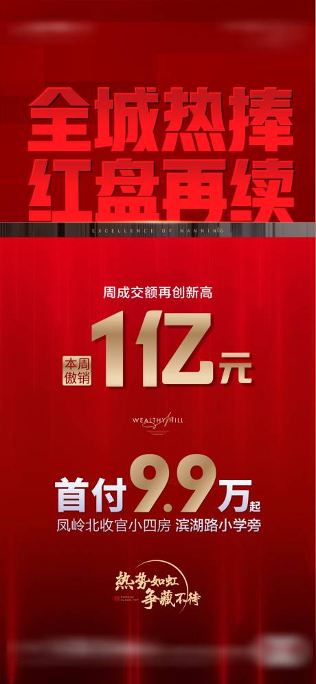 源文件下载【热销红稿海报】编号：36180010445624096