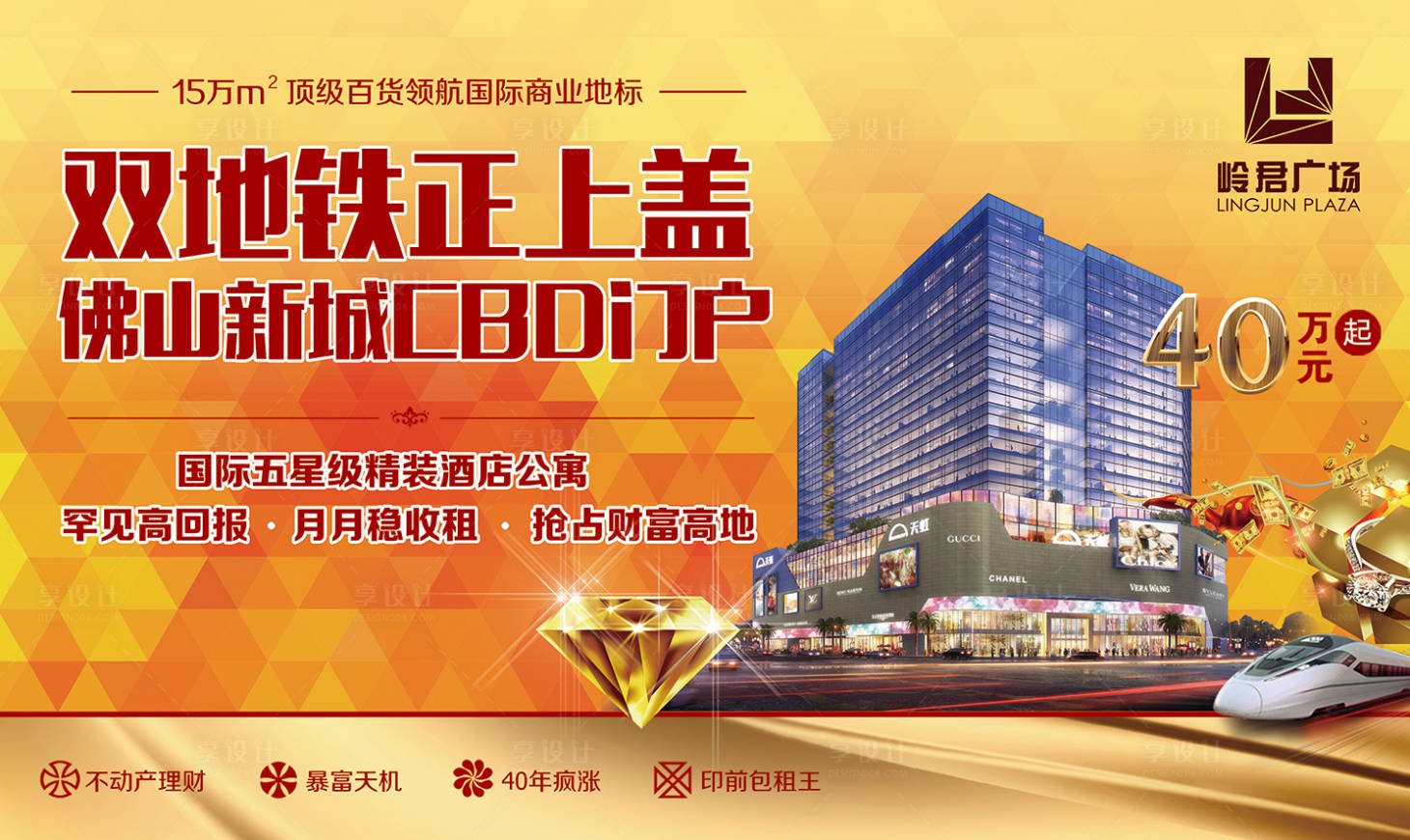 源文件下载【地产商业商铺营销海报展板】编号：50810010767378263