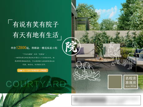 源文件下载【小院配套价值点海报展板】编号：18800010502554349