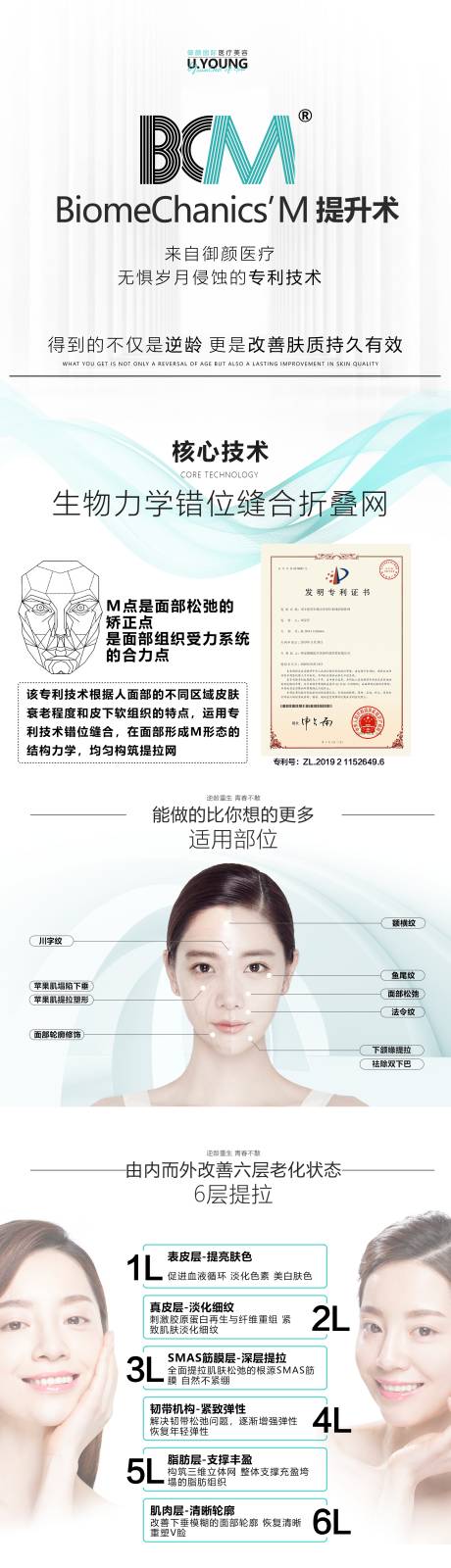 源文件下载【医美项目线雕拉皮专利技术长图海报】编号：47830010630266620