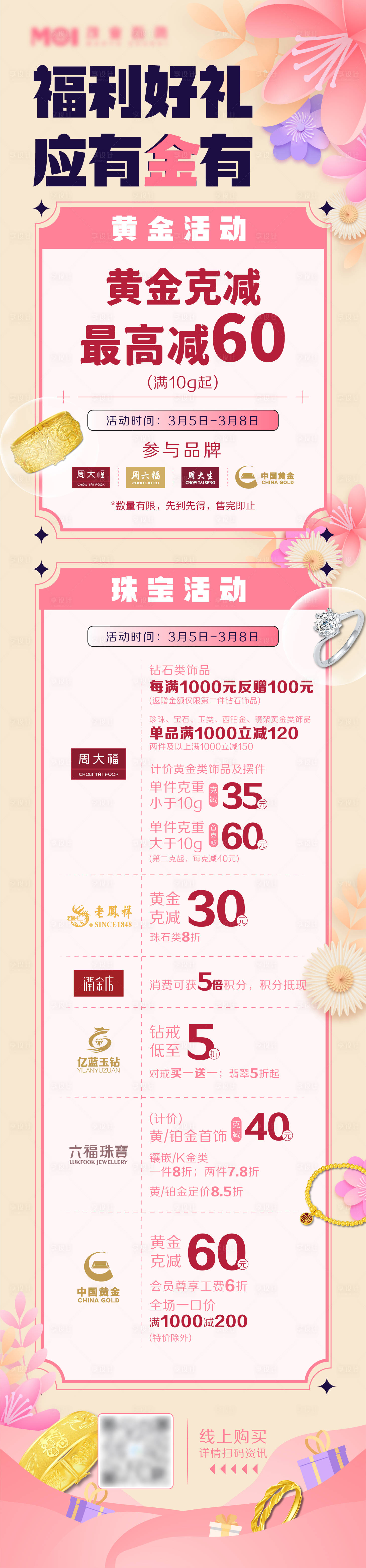 源文件下载【享设计】搜索编号：54230010549288210【黄金活动促销长图海报】