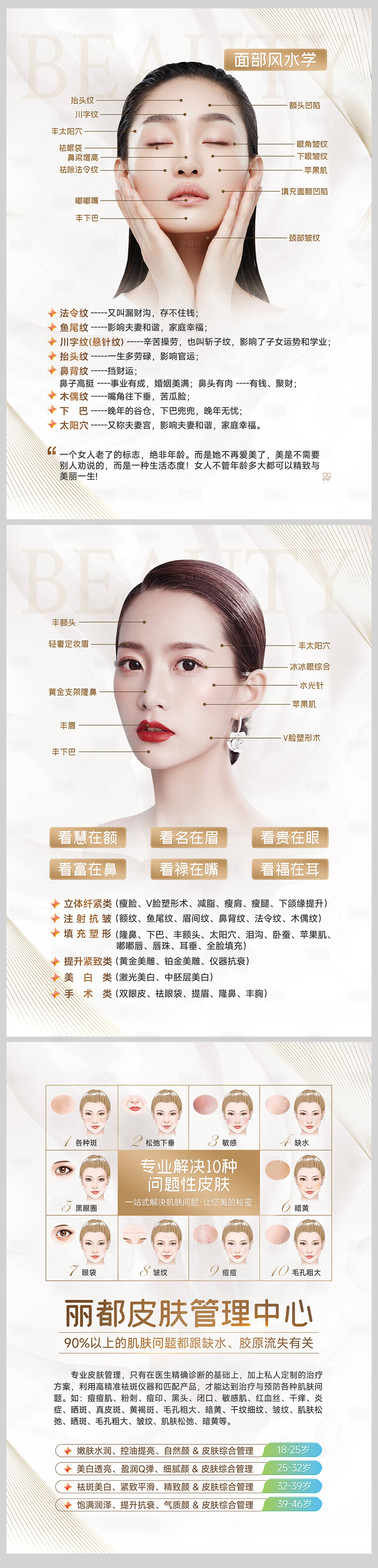 源文件下載【享設計】搜索編號：85330010797676460【醫美皮膚管理文化墻】