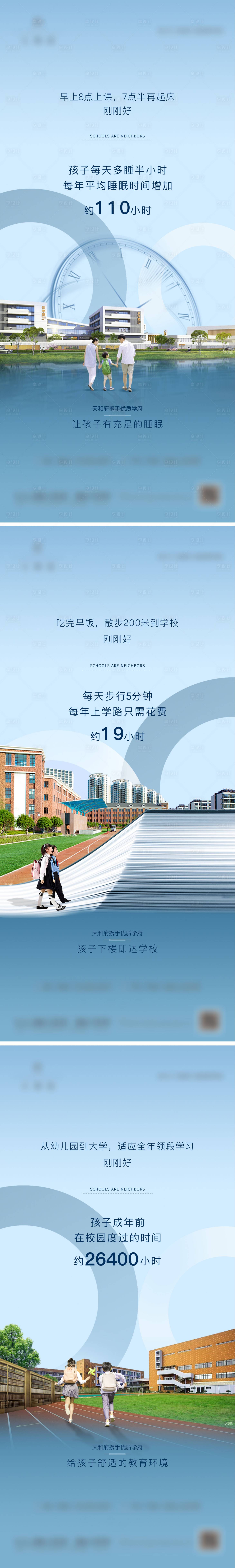 源文件下載【享設計】搜索編號：13350010818118509【地產教育學區價值點系列海報】