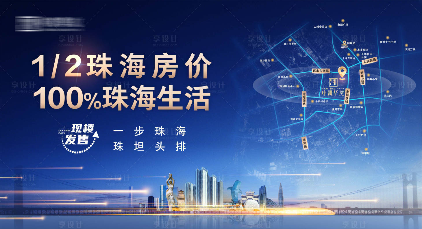 源文件下载【享设计】搜索编号：74220010570205110【地产交通背景板】