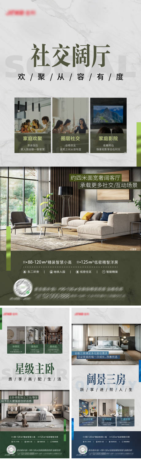 源文件下载【地产户型卖点价值点系列海报】编号：20220627090644426