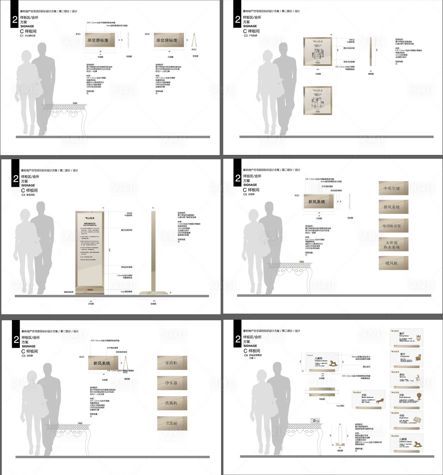 源文件下载【享设计】搜索编号：35650010818453205【样板间标识系统】