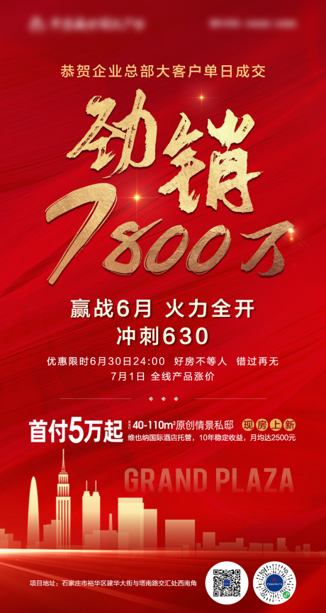 源文件下载【地产热销海报】编号：48570010677123428