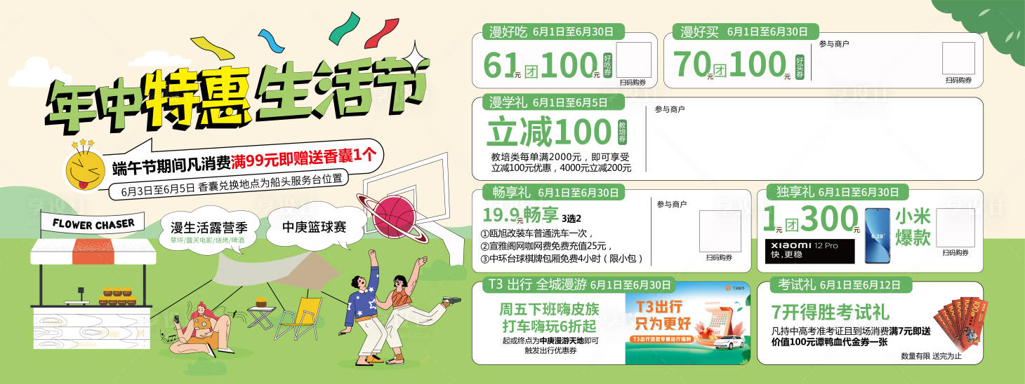源文件下载【年中特惠生活节活动展板】编号：17450010383316154