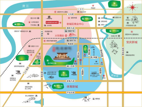 源文件下载【享设计】搜索编号：55350010652888720【区位图】