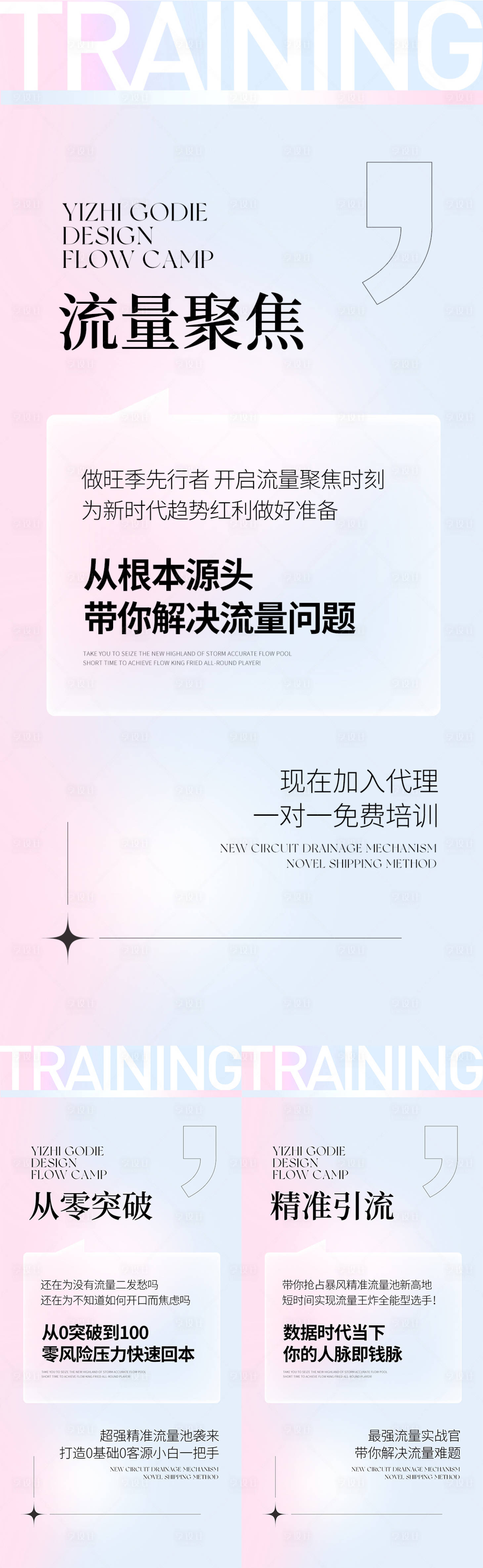 源文件下載【享設計】搜索編號：48150010814023626【微商培訓課程預熱造勢招商海報】