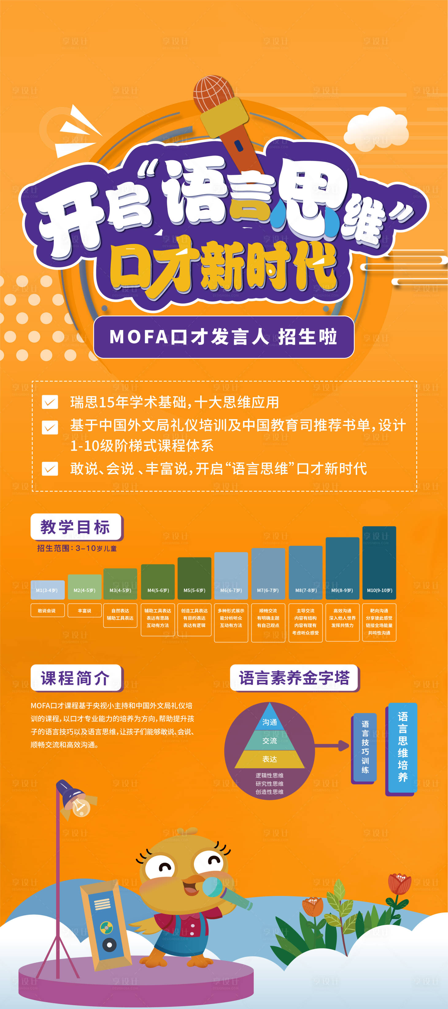 源文件下载【口才招生展架】编号：63070010487487255