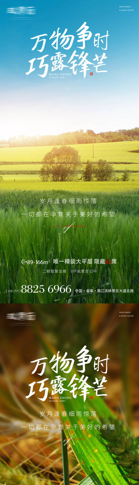 源文件下载【芒种节气系列海报】编号：20640010315189599