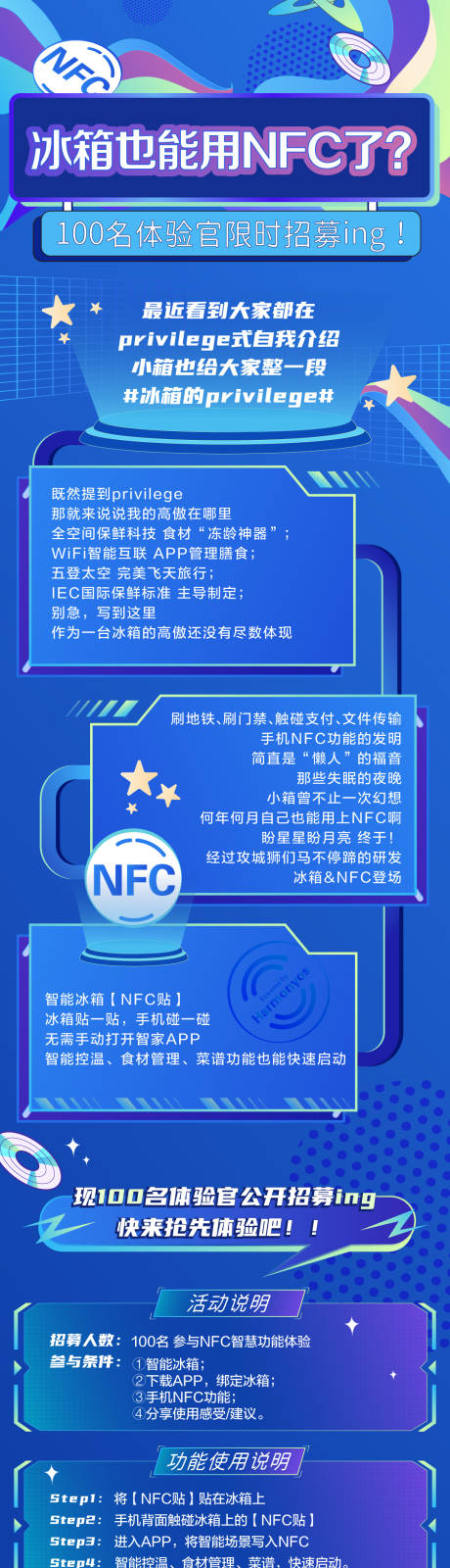 编号：20220616163527456【享设计】源文件下载-冰箱NFC功能简介海报长图