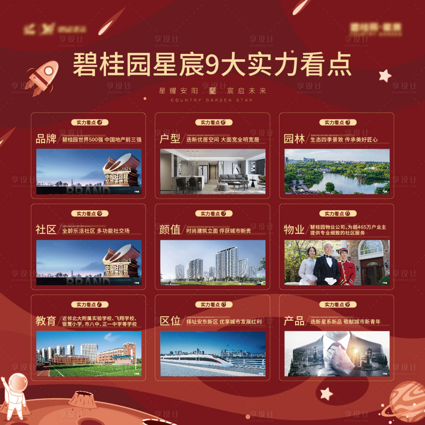 源文件下载【地产价值点红金海报展板】编号：21750010721776778